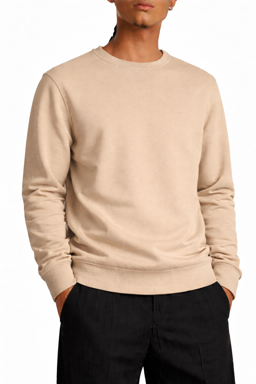 Pull montoné basique – Beige Essentiel