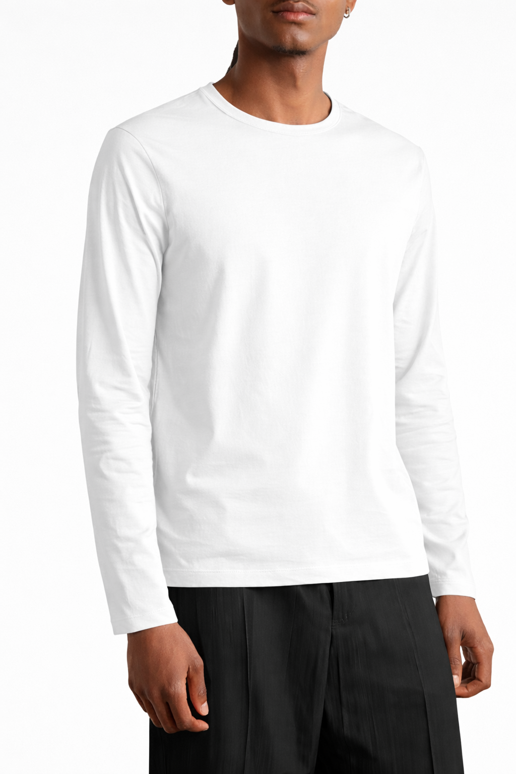 Pull manches longues – Blanc Essentiel