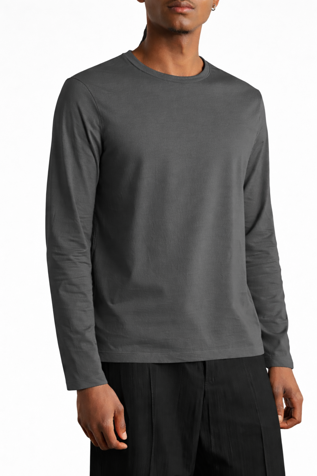 Pull manches longues – Gris Essentiel