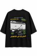 Beyond Borders Oversized Boxy T-Shirt – Black