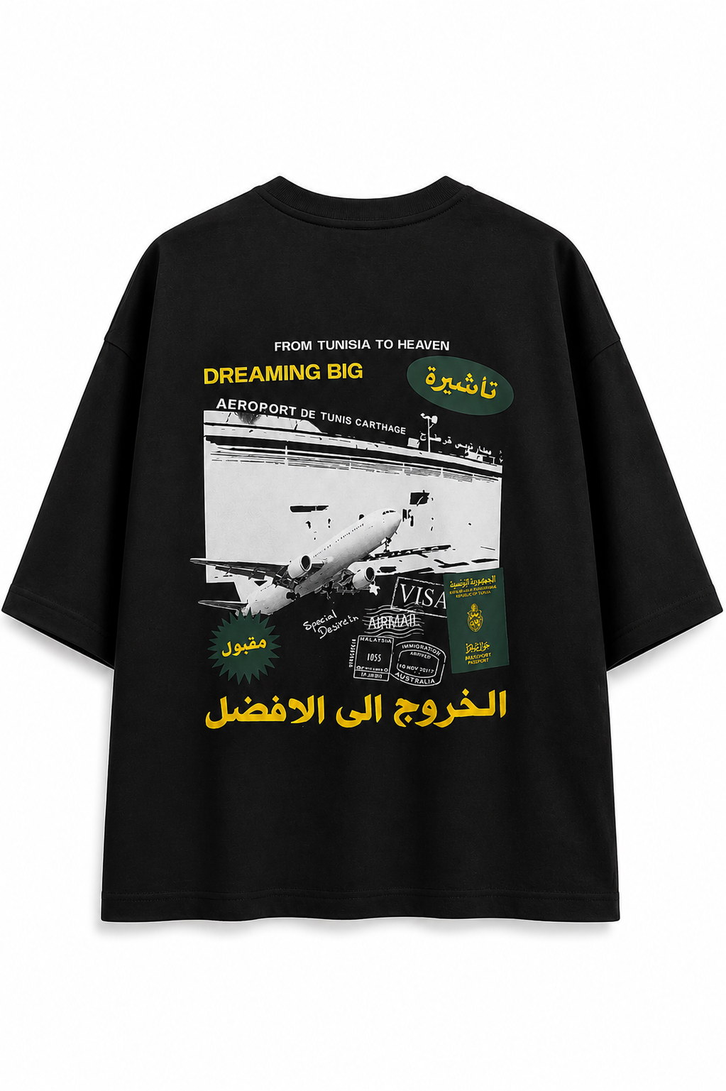 Beyond Borders Oversized Boxy T-Shirt – Black