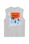 Sleeveless Oversized Tank – Heather Grey