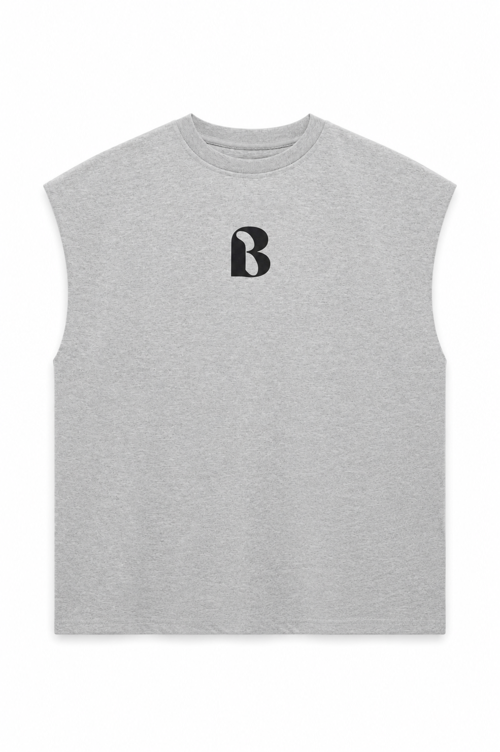 Sleeveless Oversized Tank – Heather Grey