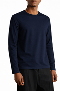 Pull manches longues – Bleu Marine Essentiel